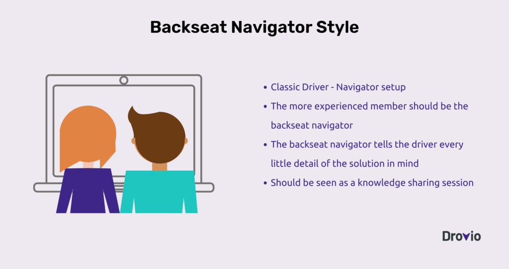 Pair Programming - Backseat Navigator Style